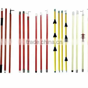 High Voltage Electric Fiberglass Telescopic Hot Stick thumbnail-3