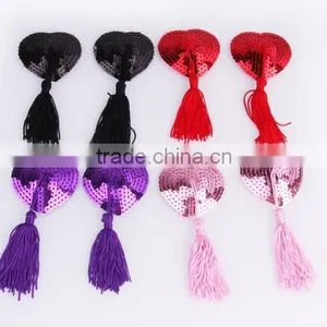Sexy Colorful Nipple Clamp Manufacturer, Adult Women Spangle/Sequins Nipple Sex Toy thumbnail-4