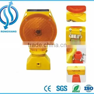 Hot Sale!LED Traffic Signal Light/ Rotating Traffic Warning Light / Solar Powered Traffic Light thumbnail-1