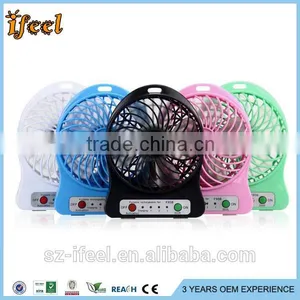 NEW Outdoor Protable Mini Cooling USB Desk Fan Super Mute Cooler Desktop PC Blue thumbnail-3