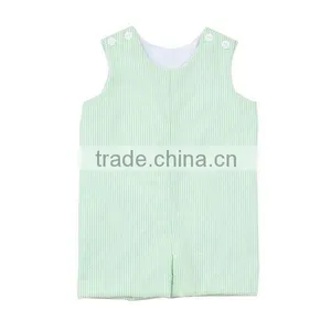 2016 Wholesale Baby Clothes Seersucker Clothing Boutique Boy Girl Onesie Cotton Bodysuit Baby Romper Set Baby Seersucker Romper thumbnail-1