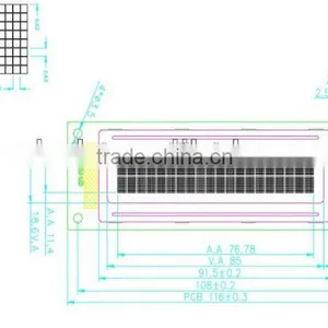 LCD Module 2 Lines Blue Negative 20x2 Lcd Display Module thumbnail-3