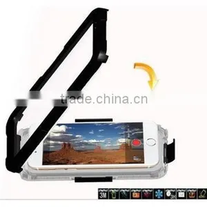 Waterproof/shock-/drop-/dirt-/sand-/sun-/snow-/dust-proof IP67 Mobile Phone Case With Two Latch-lock Watertight thumbnail-2