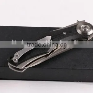 OEM Titanium Alloy and G10 Handle Material Knife With Black Gift Box thumbnail-6