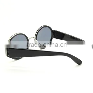 50s Vintage Style Steampunk Round Sunglasses Factory Price thumbnail-5