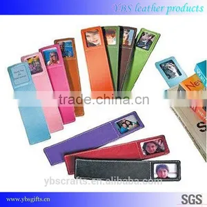 Low Price Fashion PU Leather Bookmark With Little Frame thumbnail-5