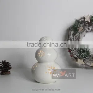 Ceramic Snowman Family for Christmas Decoration thumbnail-4