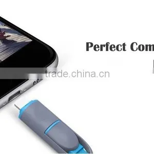 Micro USB Cable 2 in 1 Sync Data Charging USB Cable for IPhone6/7/for Samsung Android thumbnail-5