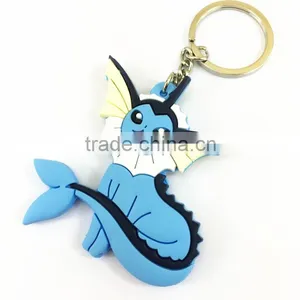Customized Rubber Key Chain Cartoon Fancy PVC 2d Key Ring thumbnail-1