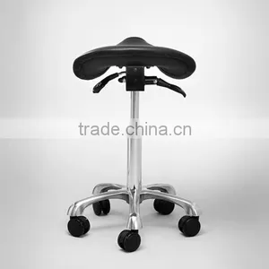 Black Leather Kneeling Chairs and Posture Correction Saddle Chairs thumbnail-2
