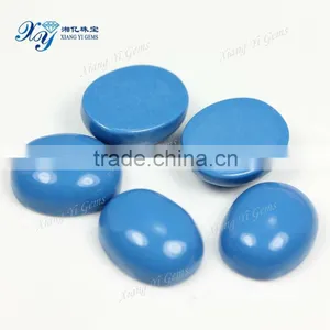 8x10mm Favorable Prices Turquoise Stone Beads Oval Shape Cabochon Turquoise Stone thumbnail-2