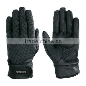 Comfortable Full Leather Motorcycle Gloves thumbnail-1
