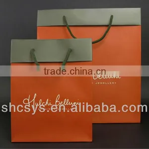 AEP 2013 New Fashionable Exquisite Jewelry Paper Bag for Customized Brand thumbnail-1