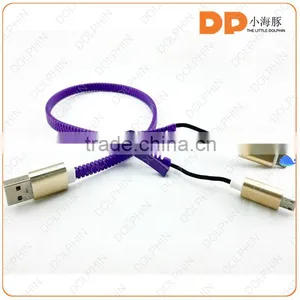 Multifunctional Mobile Accessories 2 in 1 Zipper Usb Cable for Iphone and Android Charger thumbnail-2