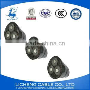 3*10mm2- Stranded Aluminum Conductore 3 Core XLPE Insulated PVC Sheathed Steel-tape Armoured Grouding Power Cable-YJLV22 thumbnail-3