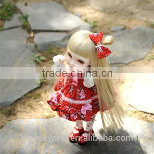 High Quality Heat Resistant Blonde Straight 1/3 BJD Doll Wigs thumbnail-4