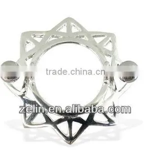 Stainless Steel Geometric Nipple Rings Piercing With the Nipple thumbnail-1