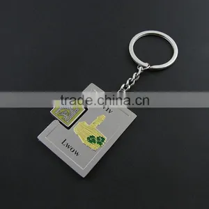 Custom Metal Blank Rotation Key Chain thumbnail-2