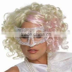 Wigs oF Lady Gaga Curly Blonde Adult Wigs thumbnail-1