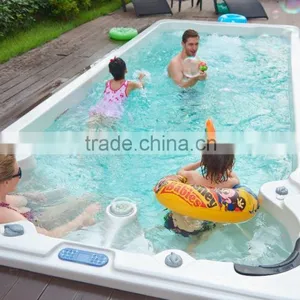 Luxury Balboa Swimming Pool Hot Tub Combo Outdoor Used Swim Spa thumbnail-4
