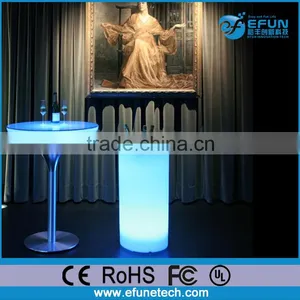 New Design Fantastic Led Light up Bar Table, Rgb Color Change Led Cocktail Tables thumbnail-3