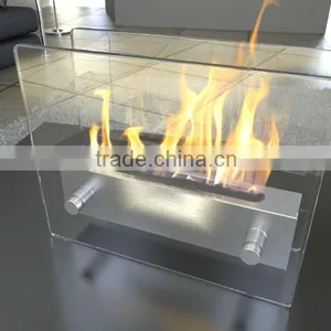 Ethanol Fireplace FD47 + Stainless Steel + Table Top thumbnail-1