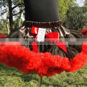 Fancy Summer Pattern Fluffy Tutu Chiffon Pettiskirt Children Clothing Cutting Dress Baby Girl Cloth Made in China thumbnail-6