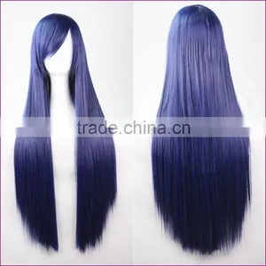 100 Cm Harajuku Anime Cosplay Wigs Young Long Straight Synthetic Hair Wig Bangs Blonde Costume Party Wigs For Women 22 Colors thumbnail-3