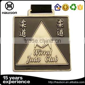 Wholesale Personalized Custom Casting Polygon Shape Soft Enamel Iron Brass Zinc Alloy Plating Gold WW2 Sport Medal With Ribbon thumbnail-2