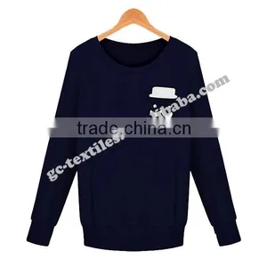 New Lady's Embroideried/applique Round Neck Sweater thumbnail-2