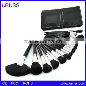 Wholesale 15Pcs Pincel Maquiagem Professional Cosmetic Makeup Brushes Set Kit Case Black Leather Face Care Make Up Brushes thumbnail-2