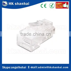 Hot Sale High Quality 100 Pcs 50 Micron Gold-plated Contacts AWG Stranded UTP Cable 8P8C Cat 6 Rj45 Modular Plugs thumbnail-6