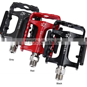 2 Pcs SETSAIL 921 DU Bering Mountain Bike Pedals Aluminum Alloy With Anti-skid Gear Frame Reflective Stripe Bicycle Accessories thumbnail-1