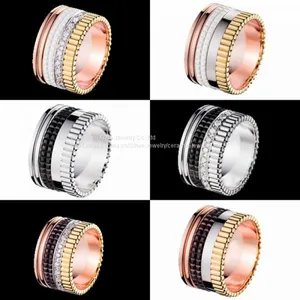 Gold Plating Diamond Imitationring Zirconia Ceramic Loop thumbnail-2
