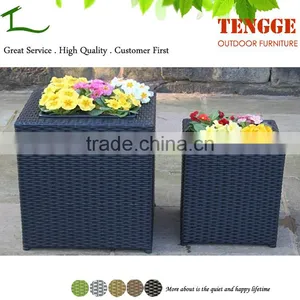 Handmade Rattan Basket Flower Pot Plant Container thumbnail-1