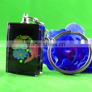 Screen Printing Crystal Key Chain thumbnail-1