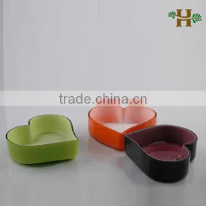 Handmade Heart Shaped Cylinder Glass Vase, Colored Small Unique Wedding Use Vase thumbnail-1