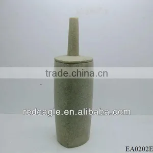 Unique Sandstone Toliet Brush Holder With High Quality Water-proof Effect for Factory Promotion thumbnail-1