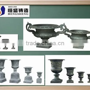 Decorative Cast Iron Garden Planter Urns thumbnail-1