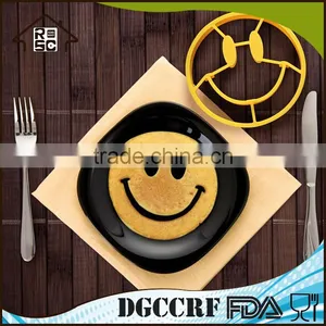 FDA Approved Silicone Egg Pancake Ring,Smile Shape Silicone Fried Egg Mold thumbnail-1