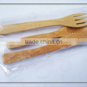 MINI Wooden Flatware Sets Fork Spoon Knife thumbnail-2
