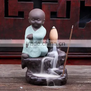 Kungfu Monk Backflow Incense Burner Creative Arts And Crafts thumbnail-2