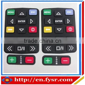 OEM Remote Rubber Pad Silicon Rubber Switch Button Silicon Conductive Rubber Pads thumbnail-1