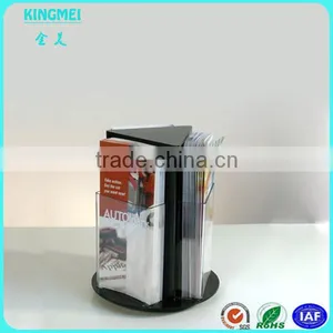 KM-GP19 New Style Table Clear 3 Tiers a6 Acrylic Brochure Holder Factory thumbnail-6