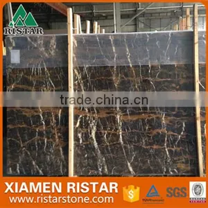 Cheapest Chinese Nero Portoro Marble,black Marble Slabs and Tiles thumbnail-2