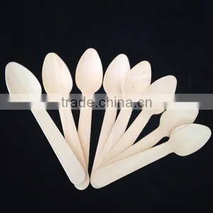 Disposable 110mm Wooden Spoon thumbnail-1