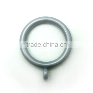 ID34mm/OD46mm & ID26mm/OD33mm, Plastic Curtain Rod Pole Ring Brushed Nickel thumbnail-1