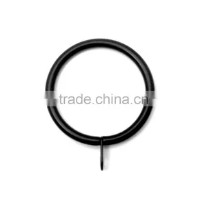 Home DYI Products Curtain Rod Ring Fixed Eyelet ID43mm/OD52mm Black Colour thumbnail-1