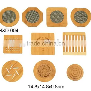 New Style Bamboo Tea Cup Mat Bamboo Coaster thumbnail-1