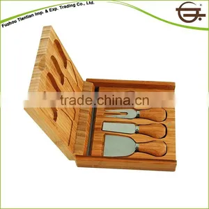 Eco-friendly Chopping Board Set With Stand Cutting Board Set With Holder thumbnail-3